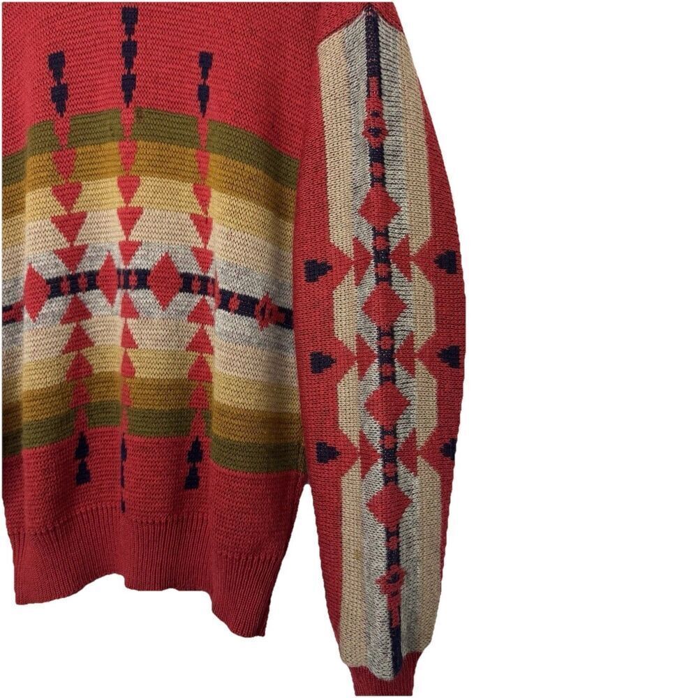 Vintage Pendleton High Grade Western Wear Sweater Size S Chief Joseph Aztec 70s - Picture 4 of 12